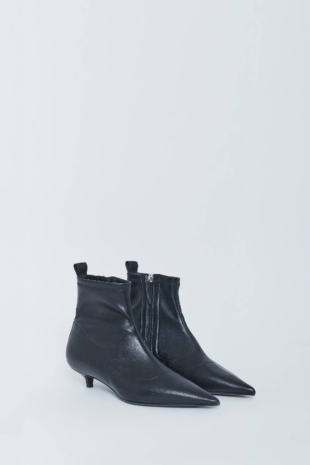Kalliste K30 KITTEN HEEL BOOTS BLACK In Saldo