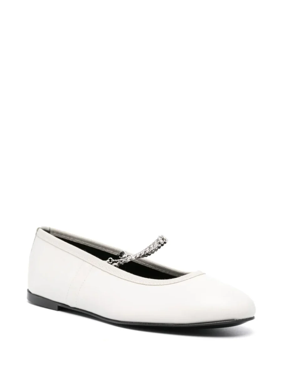 Kate Cate JULIETTE CHAIN IN OFF WHITE CALFSKIN LEATHER Italy