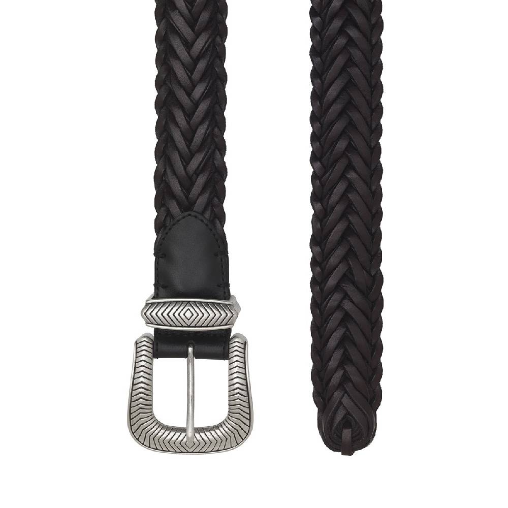 Kate Cate TEX MEX BRAID BELT BROWN LEATHER Hotsell