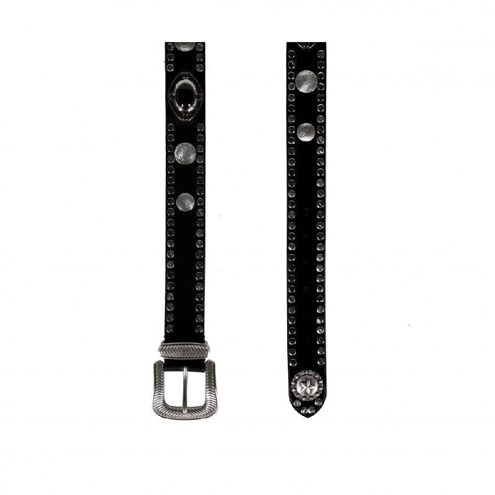 Kate Cate REM BELT BLACK CURRIED LEATHER Saldi Di Fabbrica