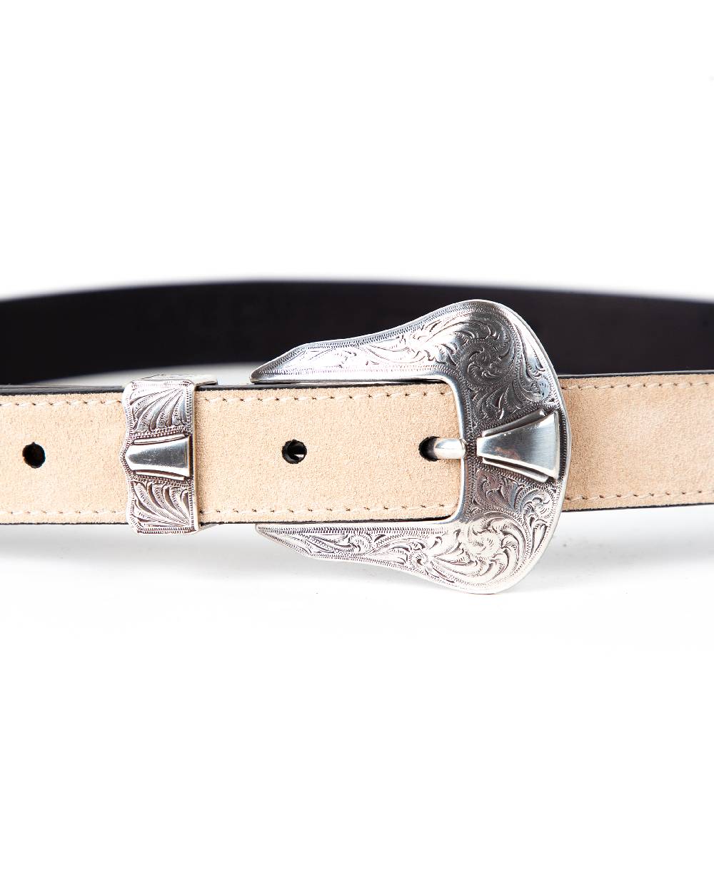 Kate Cate DUTTON BELT IN SAND COLOURED SUEDE Acquista Ora