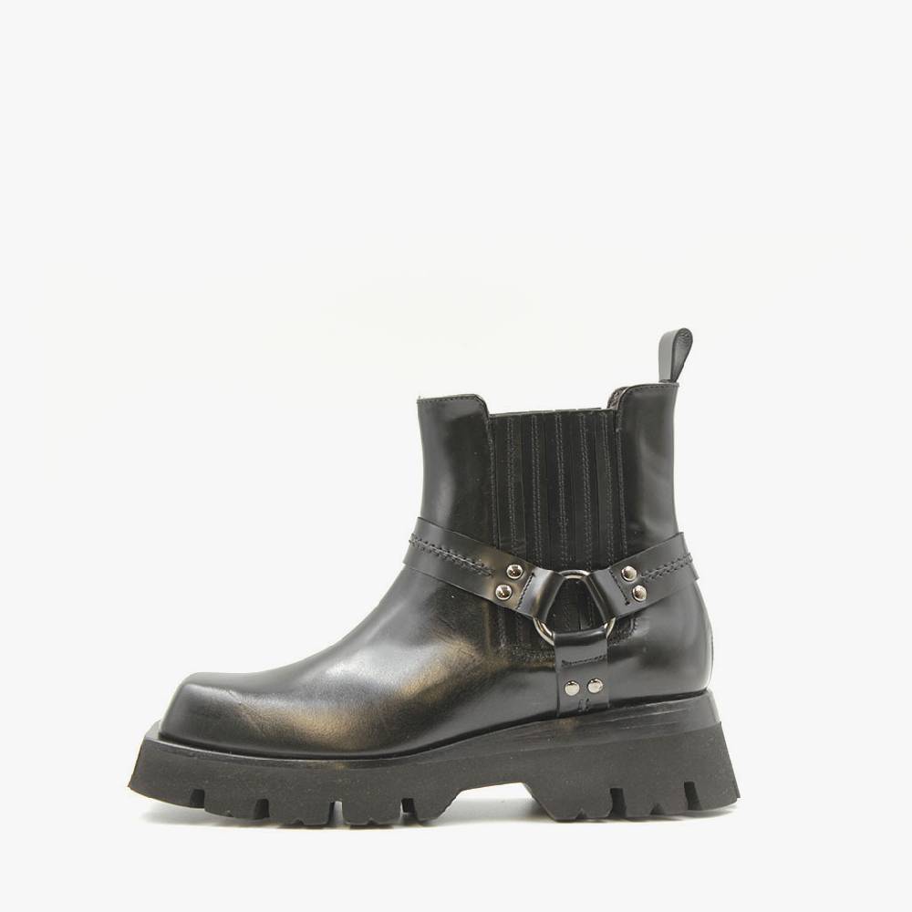 Laura Bellariva Biker punta quadrata nero Vendite Flash