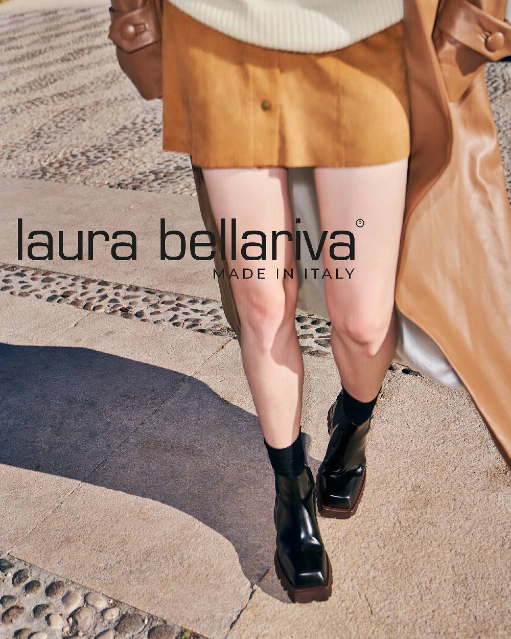 Laura Bellariva Tronchetto nero punta quadrata 2025