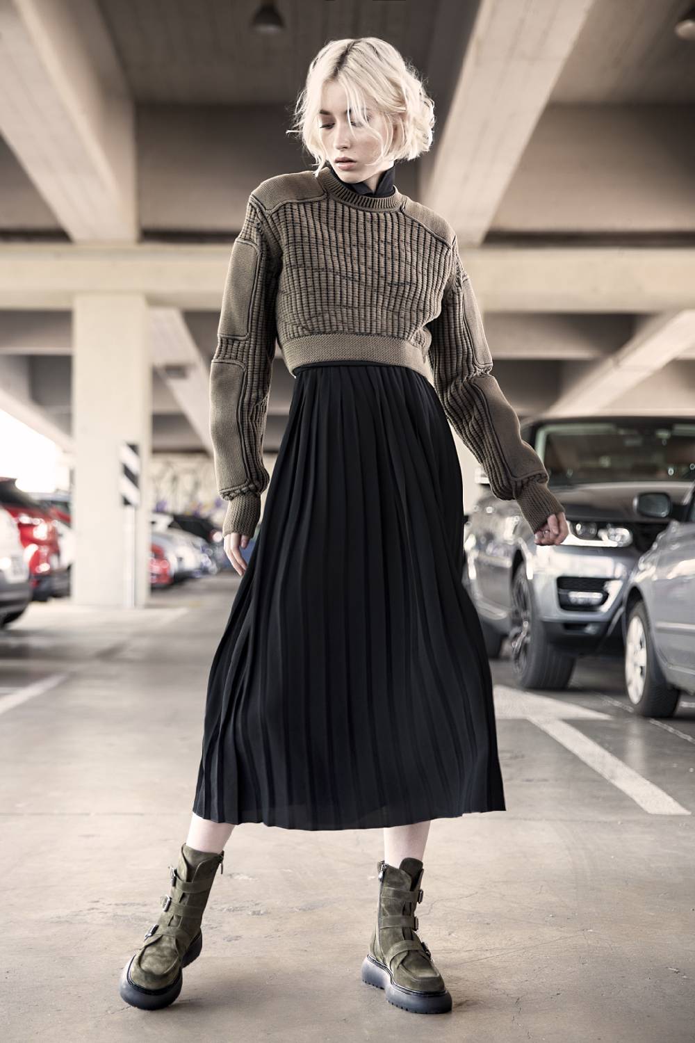 Laura Bellariva Anfibio combat con fibbie nero Shopping Online
