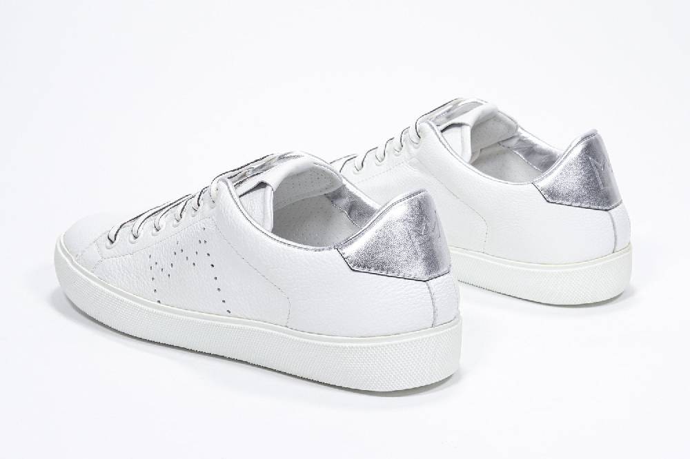 Leather Crown LC06 | Argento & Bianche - Basse - Donna In Saldo