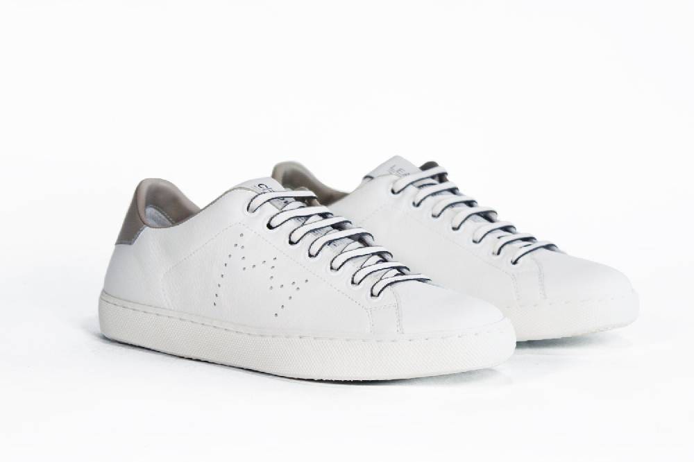 Leather Crown LC06 | Beige & Bianche - Basse - Donna In Linea