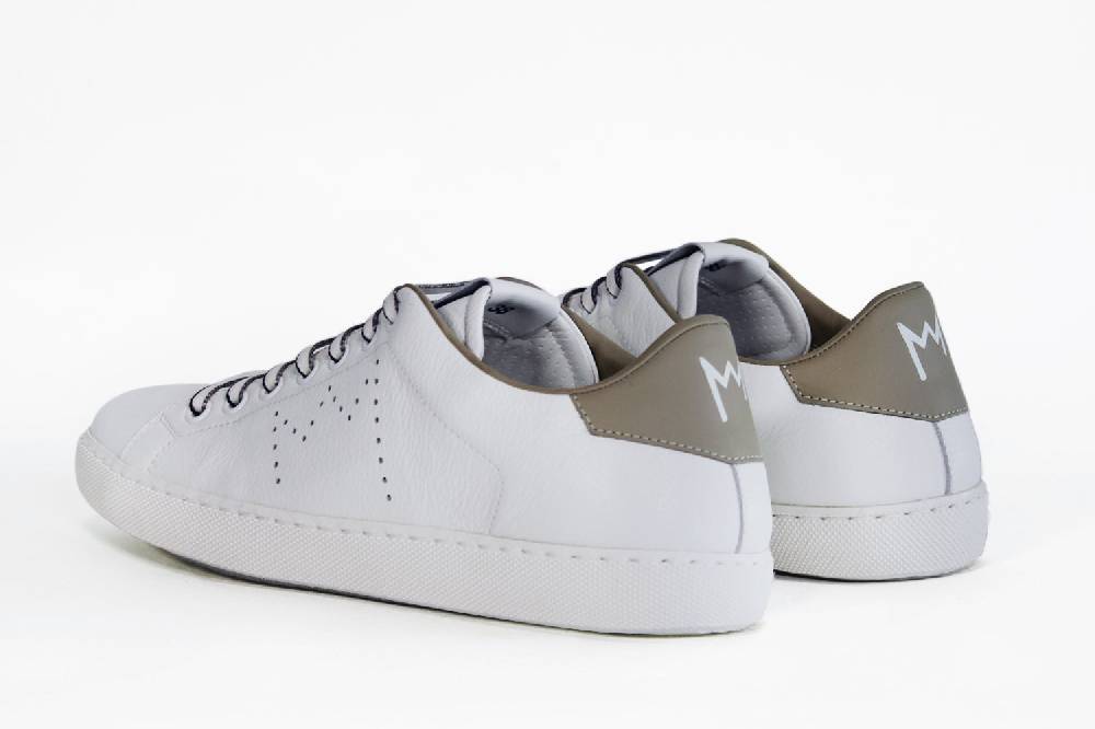 Leather Crown LC06 | Beige & Bianche - Basse - Donna In Linea