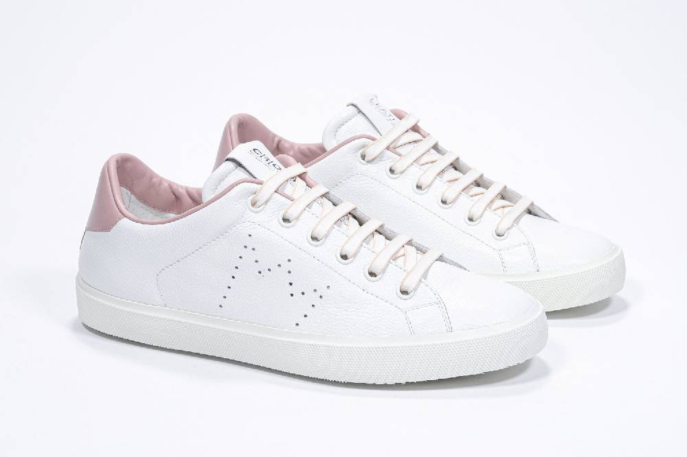 Leather Crown LC06 | Rosa & Bianche - Basse - Donna Nuovo