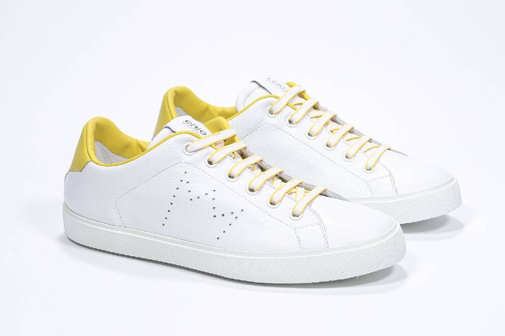 Leather Crown LC06 | Gialle & Bianche - Basse - Donna Qualità