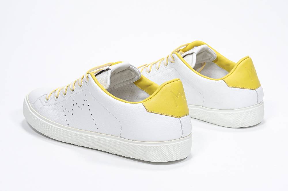 Leather Crown LC06 | Gialle & Bianche - Basse - Donna Qualità