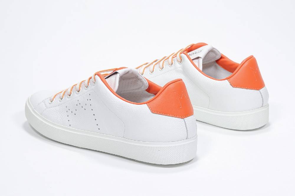 Leather Crown LC06 | Arancioni & Bianche - Basse - Donna Vendita