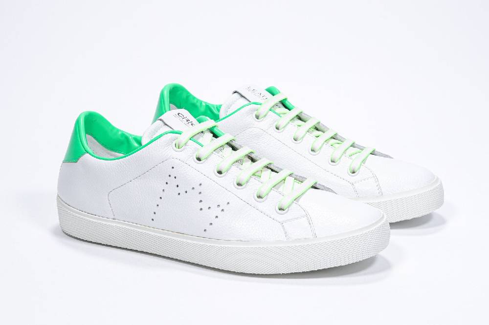 Leather Crown LC06 | Fluo & Bianche - Basse - Donna Pezzi Unici