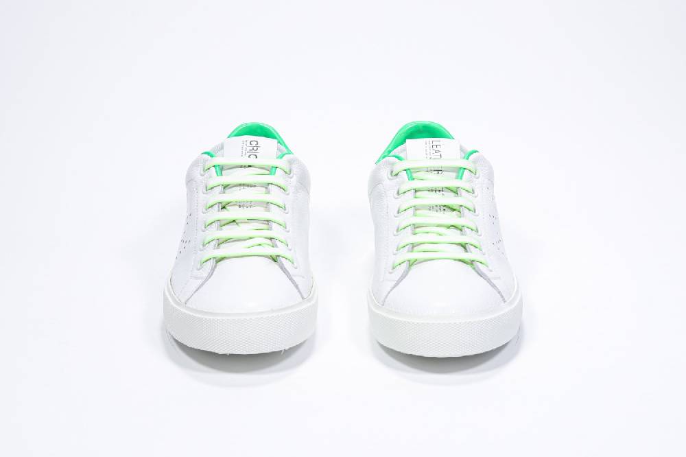 Leather Crown LC06 | Fluo & Bianche - Basse - Donna Pezzi Unici