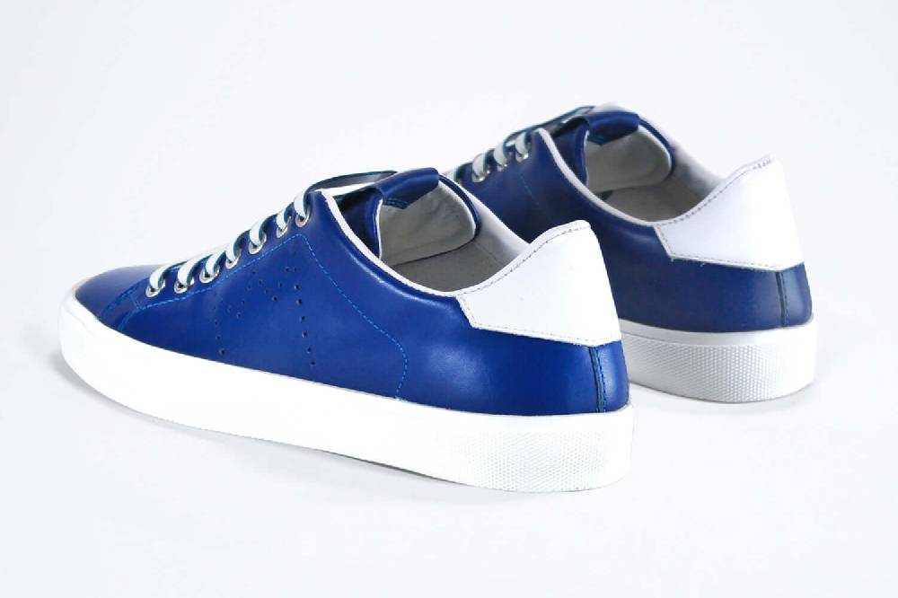 Leather Crown LC06 | Denim e bianco - BASSE - Donna Qualità Garantita