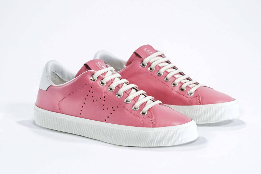 Leather Crown LC06 | Rosa e bianco - BASSE - Donna Negozi Online