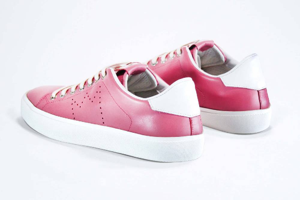 Leather Crown LC06 | Rosa e bianco - BASSE - Donna Negozi Online