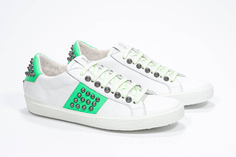 Leather Crown STUDLIGHT | Verde neon - BASSE - Donna Consegna Veloce