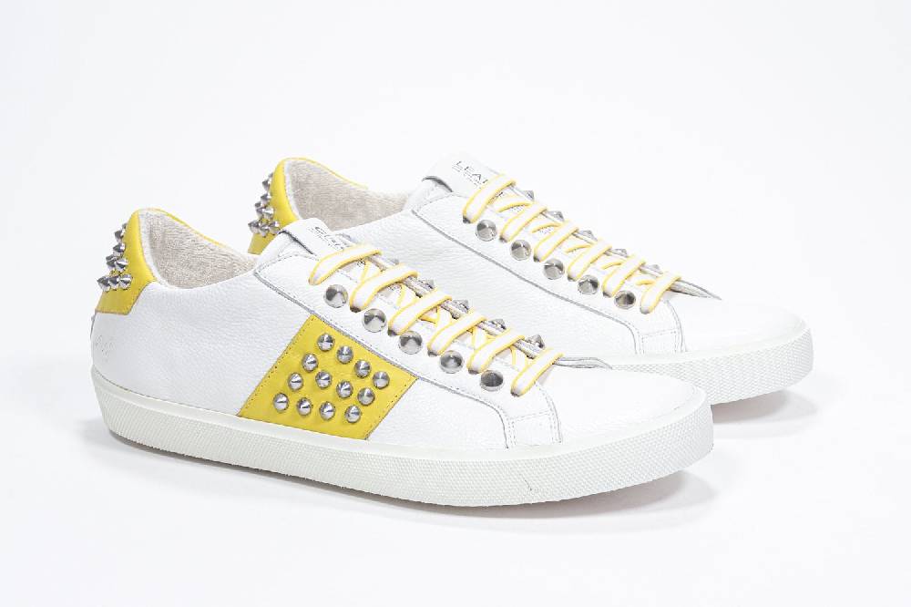 Leather Crown STUDLIGHT | Giallo e bianco - BASSE - Donna Shopping Online