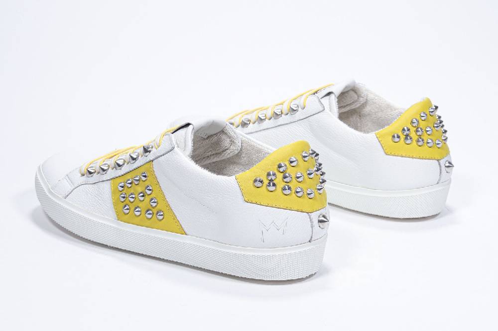 Leather Crown STUDLIGHT | Giallo e bianco - BASSE - Donna Shopping Online