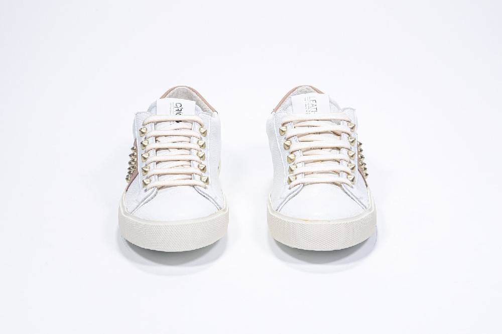 Leather Crown STUDLIGHT | Beige e bianco - BASSE - Donna Affare Del Giorno
