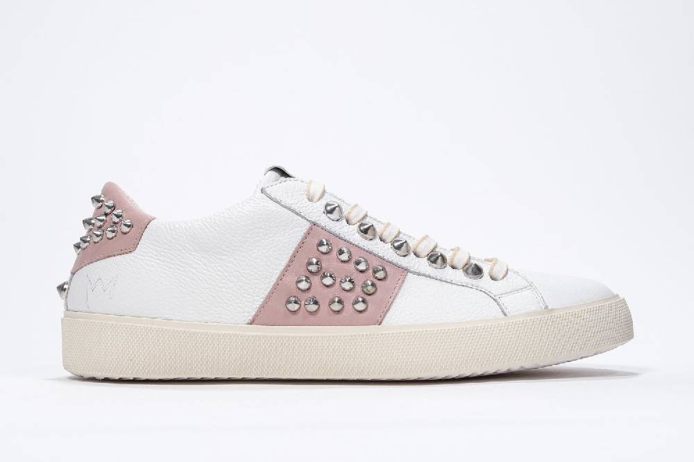 Leather Crown STUDLIGHT | Rosa e bianco - BASSE - Donna Prezzo Ridotto