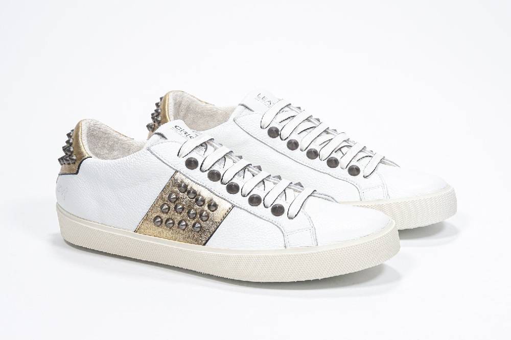 Leather Crown STUDLIGHT | Oro e bianco - BASSE - Donna Sottocosto