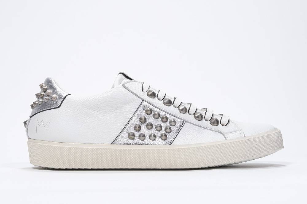 Leather Crown STUDLIGHT | Argento e bianco - BASSE - Donna Convenienza