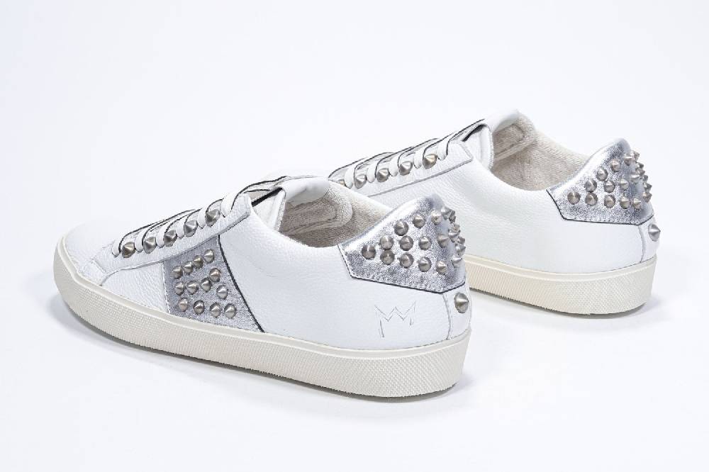 Leather Crown STUDLIGHT | Argento e bianco - BASSE - Donna Convenienza