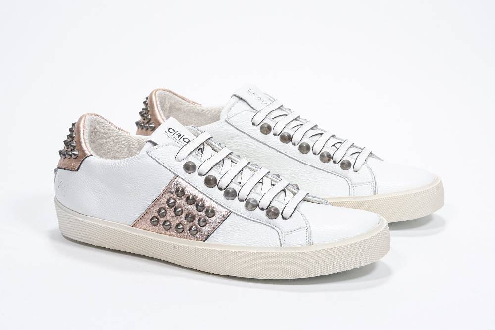 Leather Crown STUDLIGHT | Rosa e bianco - BASSE - Donna Novità