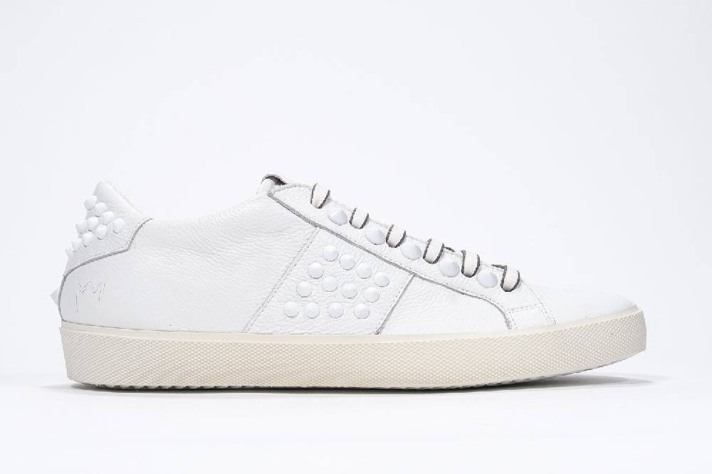 Leather Crown STUDLIGHT | Tutto bianco - BASSE - Donna Presa