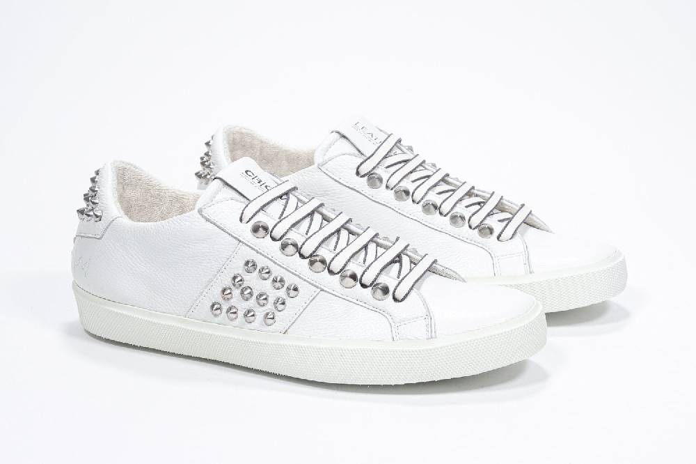 Leather Crown STUDLIGHT | Bianco - BASSE - Donna Sconto