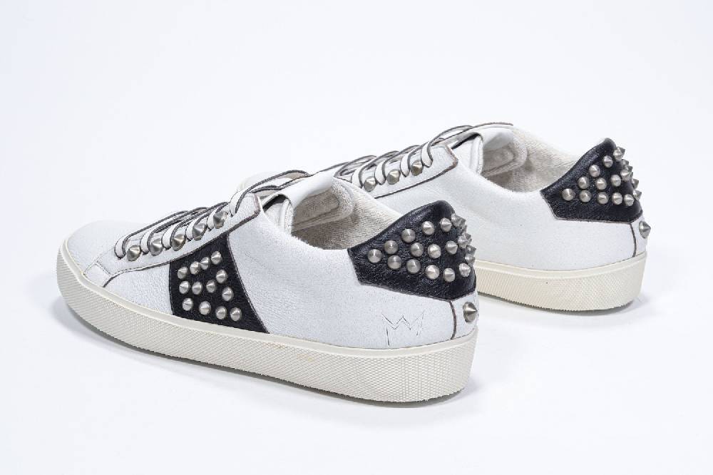 Leather Crown STUDLIGHT | Bianco e nero - BASSE - Donna Outlet