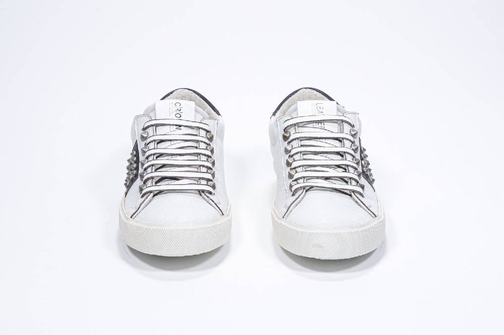 Leather Crown STUDLIGHT | Bianco e nero - BASSE - Donna Outlet