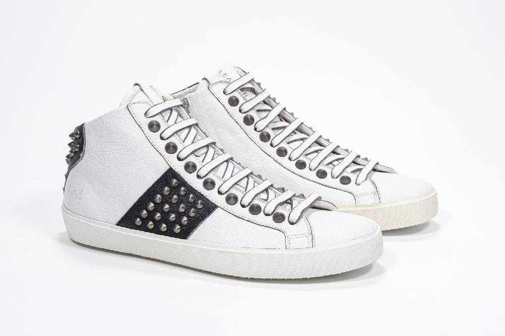Leather Crown STUDBORN | Vintage Bianche & Nere - Alte - Donna Negozio