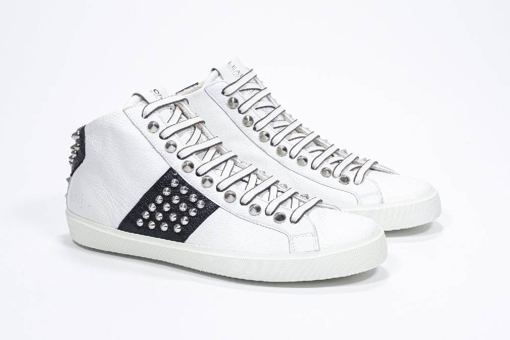 Leather Crown STUDBORN | Bianche & Nere - Alte - Donna In Saldo