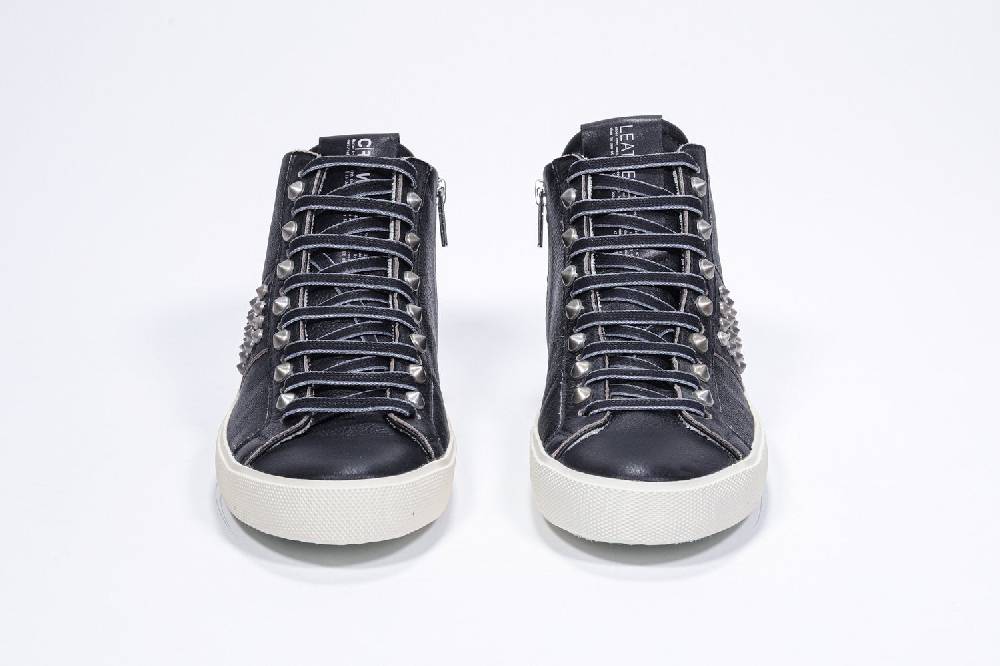 Leather Crown STUDBORN | Vintage Nere - Alte - Donna Moda