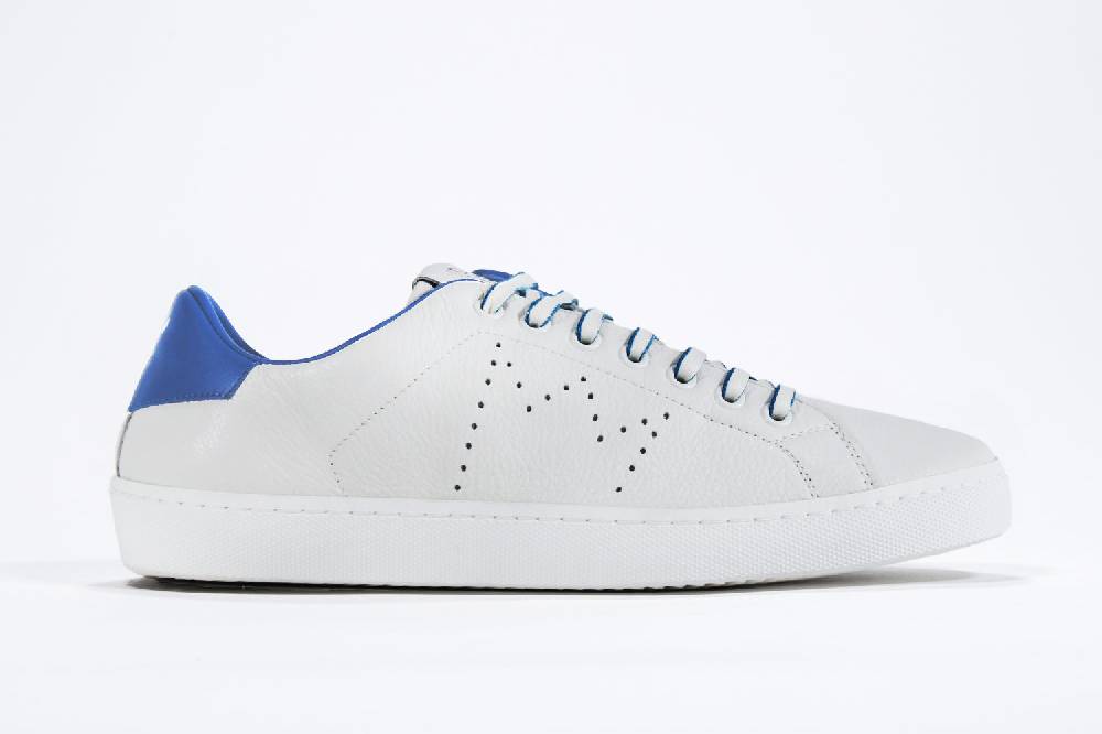 Leather Crown LC06 | Blu & Bianche - Basse - Uomo Qualità