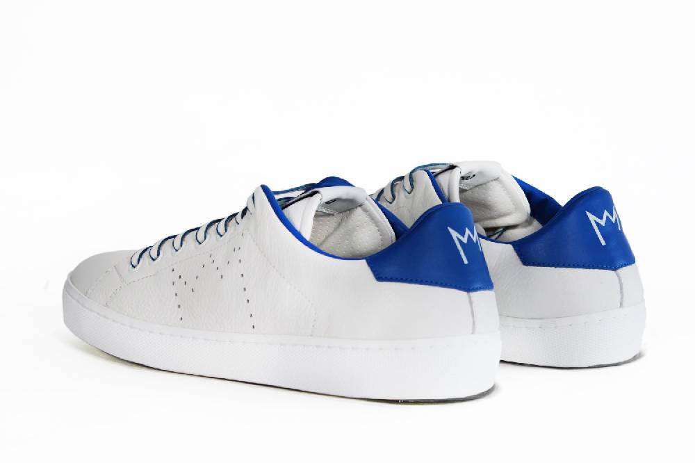 Leather Crown LC06 | Blu & Bianche - Basse - Uomo Qualità