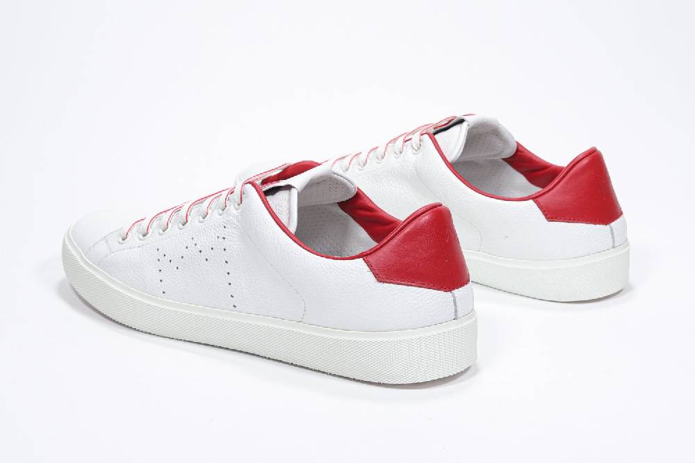 Leather Crown LC06 | Rosse & Bianche - Basse - Uomo Vendita