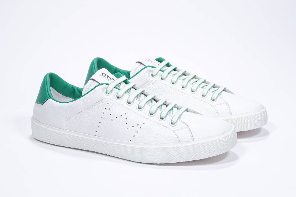 Leather Crown LC06 | Verdi & Bianche - Basse - Uomo Promozione
