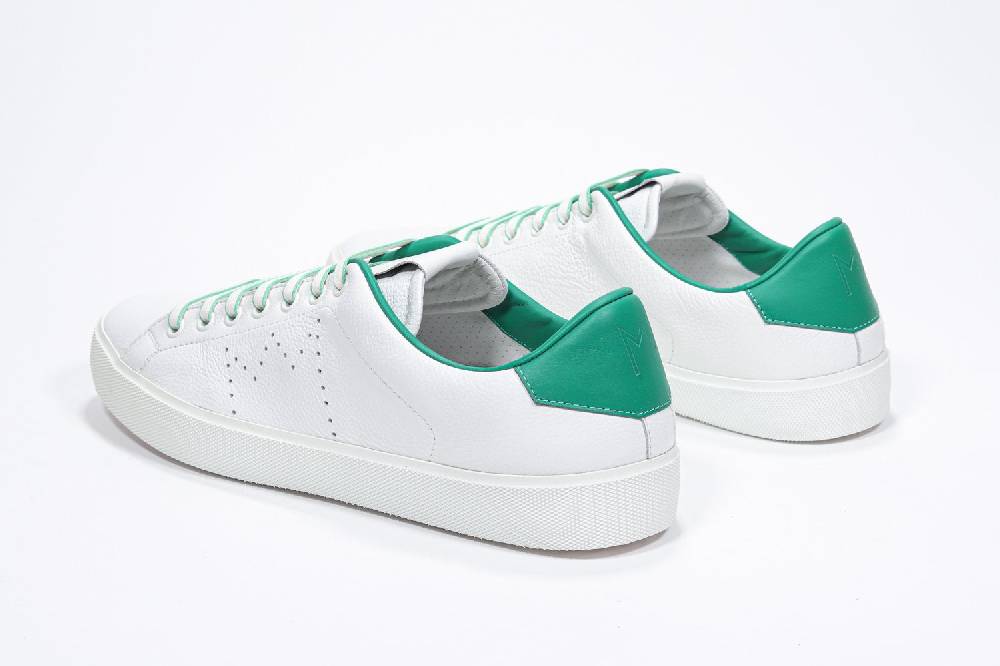 Leather Crown LC06 | Verdi & Bianche - Basse - Uomo Promozione