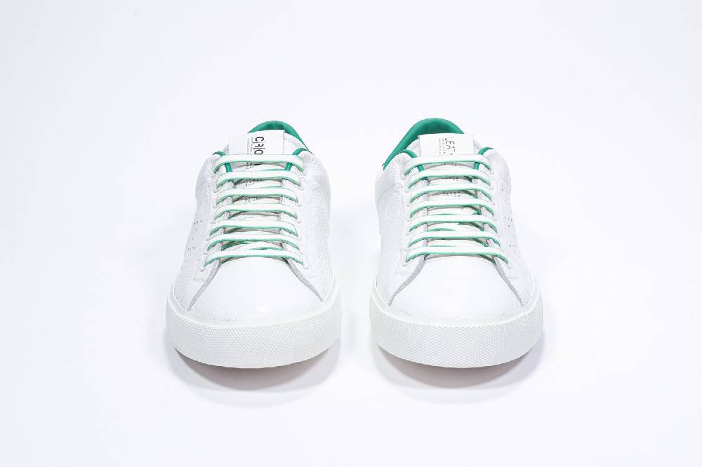 Leather Crown LC06 | Verdi & Bianche - Basse - Uomo Promozione