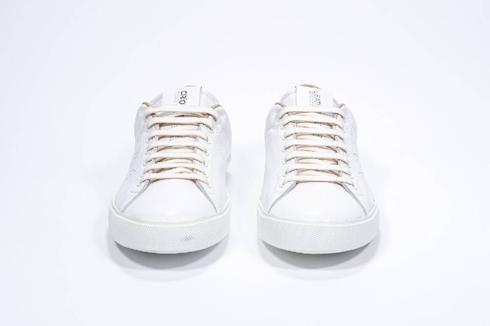 Leather Crown LC06 | Cuoio & Bianche - Basse - Uomo Pezzi Unici