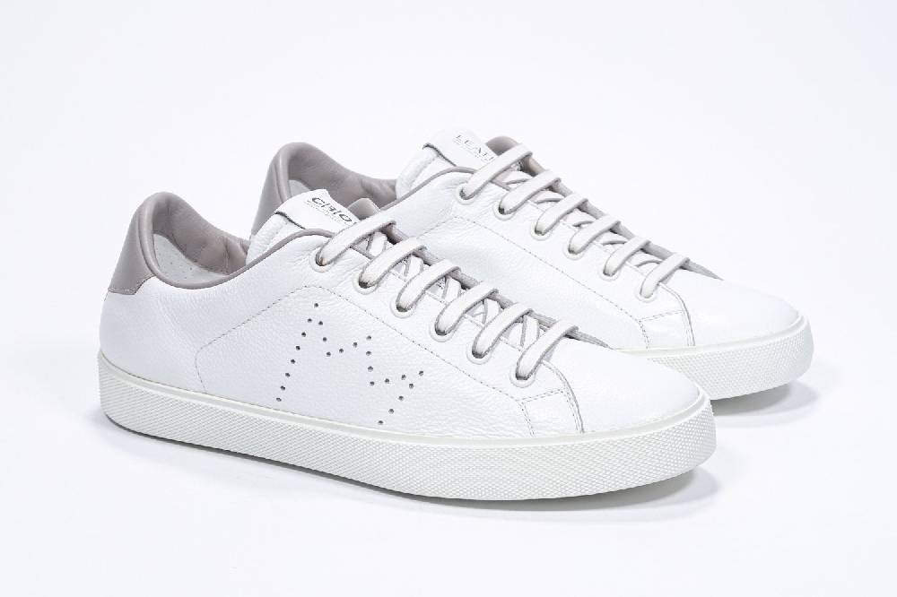 Leather Crown LC06 | Beige & Bianche - Basse - Uomo Soddisfazione Garantita