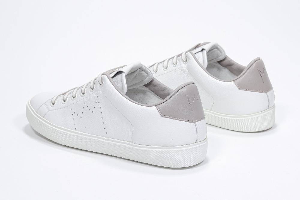 Leather Crown LC06 | Beige & Bianche - Basse - Uomo Soddisfazione Garantita
