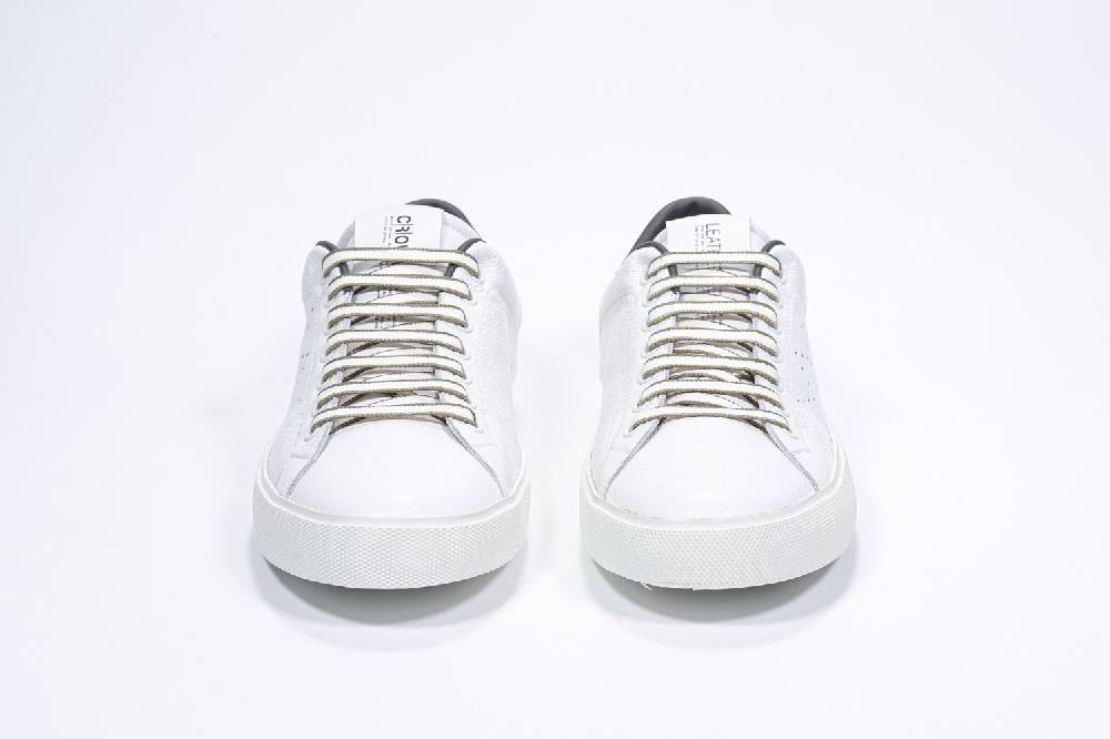 Leather Crown LC06 | Verde Militare & Bianche - Basse - Uomo Negozi Online
