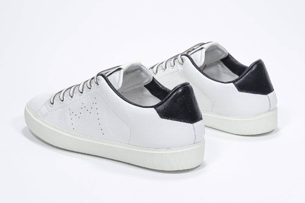 Leather Crown LC06 | Bianche & Nere - Basse - Uomo Consegna Veloce