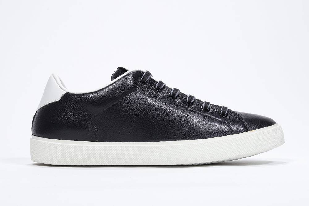 Leather Crown LC06 | Bianche & Nere - Basse - Uomo Promozione Limitata