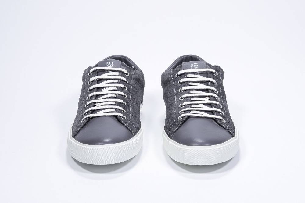 Leather Crown PURE | Grigio scuro - Basse - Uomo Novità