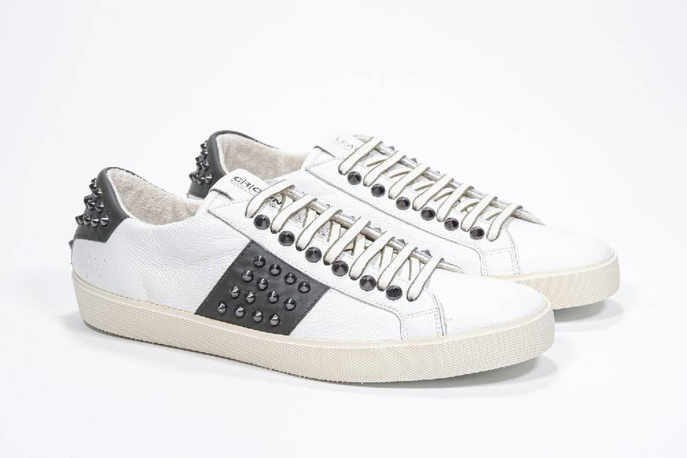 Leather Crown STUDLIGHT | Bianco e verde - BASSE - Uomo Saldi